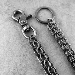 27'' Metal PUNK CHAIN BIKER SILVER Black WALLET CHAIN LONG PANTS CHAIN SILVER Black Jeans Chain Jean ChainS FOR MEN - imessengerbags