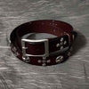 Cool Black Punk Leather Star Metal Rock Belt Motorcycle Belt Leather Belt For Men - imessengerbags