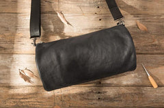 Cool Leather Mens Barrel Shoulder Bags Messenger Bags for Men - imessengerbags