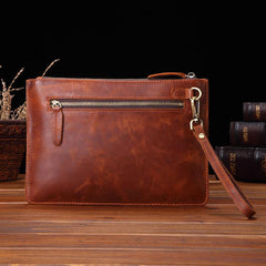 Mens Leather Clutch Purse Large Wristlet Bag for Men Leather Wristlet Wallet Large Wristlet Wallet 