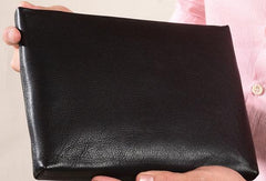 Handmade Genuine Leather Clutch Zip Long Wallet Purse Bag For Mens - imessengerbags