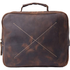 Handmade Leather Mens Cool Backpack Messenger Bag Briefcase Work Bag Business Bag for men - imessengerbags