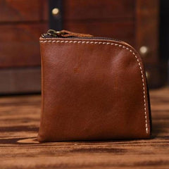 Handmade Leather Mens Cool Wallet Men Slim Wallets Front Pocket Wallet for Men - imessengerbags