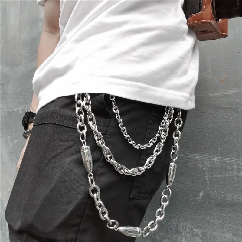 Punk Jeans Pants Chain Metal Necklace Wallet Chain Belt Hip Hop