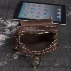 Brown Leather Cigarette Bag Holster Waist Pouches Waist Bag Belt Pouch Belt Bag For Men