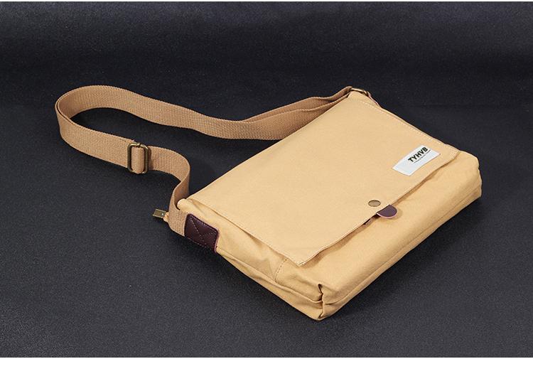 Fashion Men's Bag Canvas Small Shoulder Bag Trendy Diagonal Chest