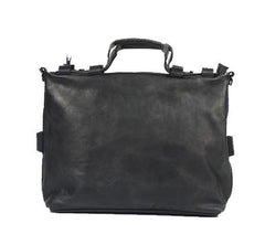 Cool Leather Mens Briefcase 14inch Laptop Bag Work Handbag Shoulder Bag Business Bag for Men - imessengerbags