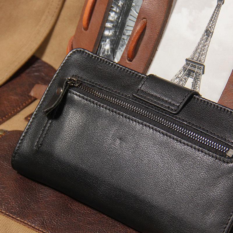 Men Wallet Purse Clutch Handy Wrist Bag Long Business Purse Multi