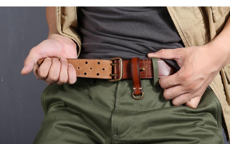 Men's Monogram Tongue Buckle Woven Belt - Men's Belts - New In
