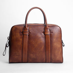 Handmade Leather Mens Briefcase Work Bag Laptop Bag Business Bag for Men - imessengerbags