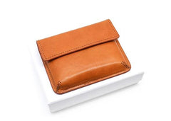 Leather Mens Card Wallet Slim Front Pocket Wallet Small Change Wallets for Men - imessengerbags