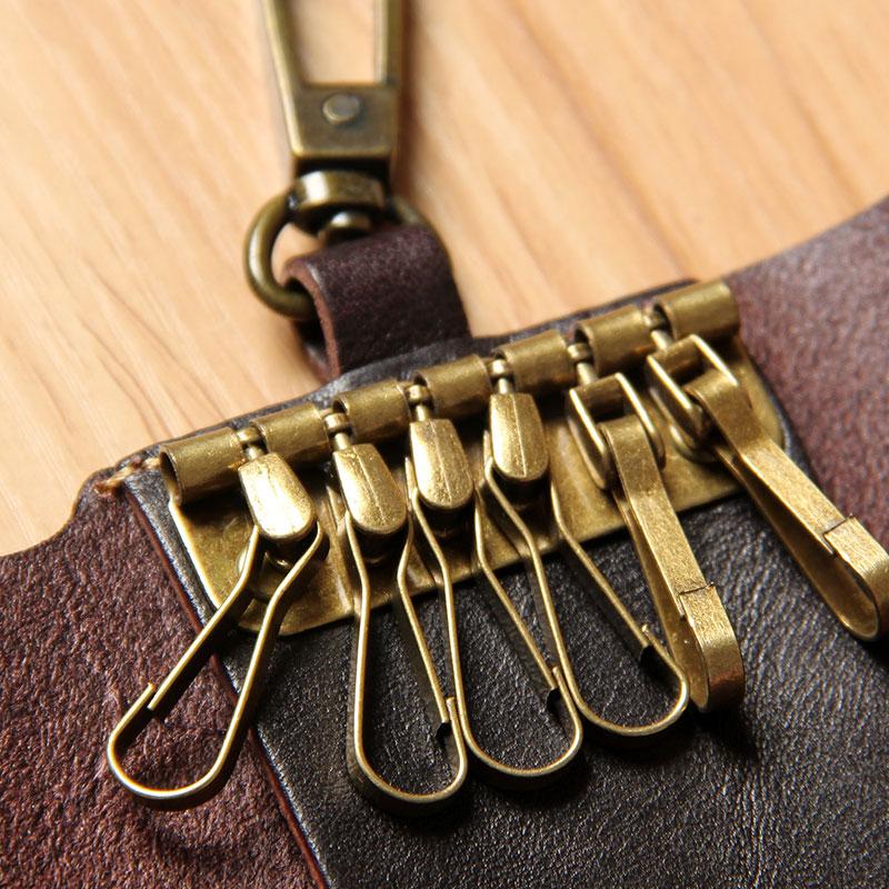 Mens Cool Key Holders Handmade Leather Car Key Card Holder Car Key Cas –  iwalletsmen