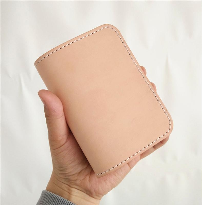 [On Sale] Handmade Mens Leather Small Wallets Cool billfold Wallet for Men - imessengerbags