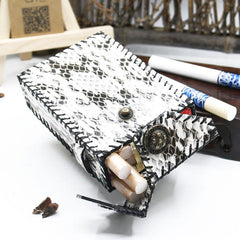 Cool Leather Mens Engraved Floral Cigarette Holder Handmade Cigarette Holder Cases for Men - imessengerbags