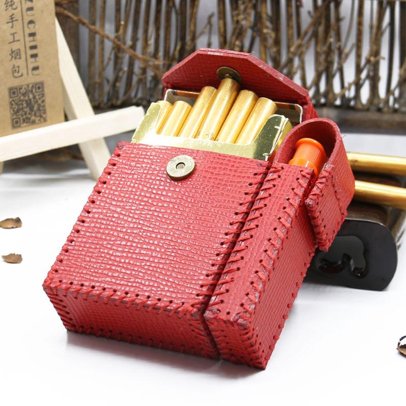 Classic Leather Cigarette Purse with Lighter Holder (Black) ( Kings and  100's) - Walmart.com