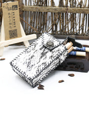 Cool Leather Mens Engraved Floral Cigarette Holder Handmade Cigarette Holder Cases for Men - imessengerbags