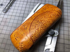 Handmade Tooled Constandine Leather Mens IQOS 3.0 Cigarette Case IQOS3.0 Holder for Men - imessengerbags