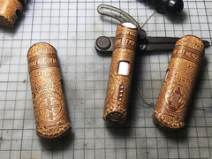 Handmade Leather Totem Mens Kt&g Lil Mini Cigarette Case Kt&g Lil Mini Holder for Men - imessengerbags