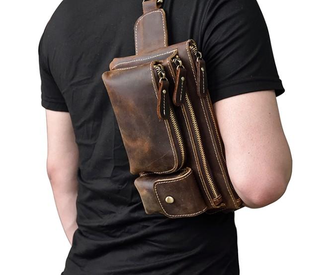 Genuine leather Waist Hip Bag