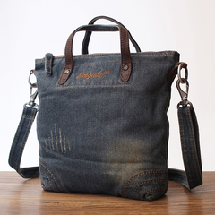 Blue Denim Small Tote Bags Denim Small Tote Side Bags Vintage Small Messenger Bag For Women