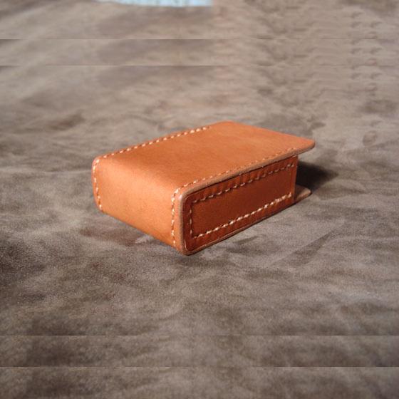 Handmade Cool Brown Leather Mens Cigarette Case Cigarette Holder Case for Men - imessengerbags