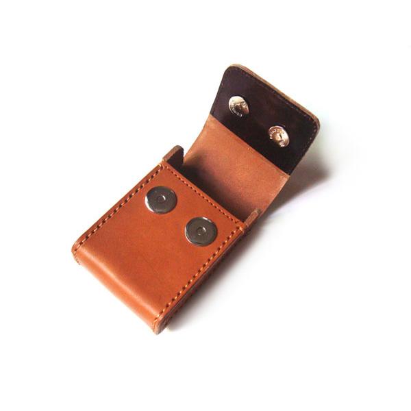 Cool Handmade Brown Leather Mens Cigarette Case with Belt Loop for Men - imessengerbags