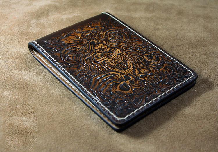 Handmade Leather Tooled Death Metal Deathcore License Wallet Mens Card –  imessengerbags