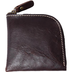 Handmade Leather Mens Cool Wallet Men Slim Wallets Front Pocket Wallet for Men - imessengerbags