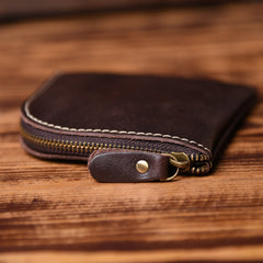 Handmade Leather Mens Cool Wallet Men Slim Wallets Front Pocket Wallet for Men - imessengerbags