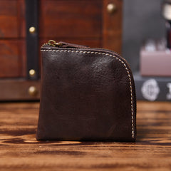 Handmade Leather Mens Cool Wallet Men Slim Wallets Front Pocket Wallet for Men - imessengerbags