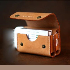 Cool Leather Mens IQOS Cigarette Case With Belt Clip IQOS Holder Belt Loop for Men - imessengerbags