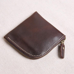 Handmade Leather Mens Cool Wallet Men Slim Wallets Front Pocket Wallet for Men - imessengerbags