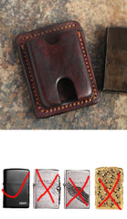 Cool Mens Leather Zippo Lighter Cases Zippo lighter Holders with clip - imessengerbags