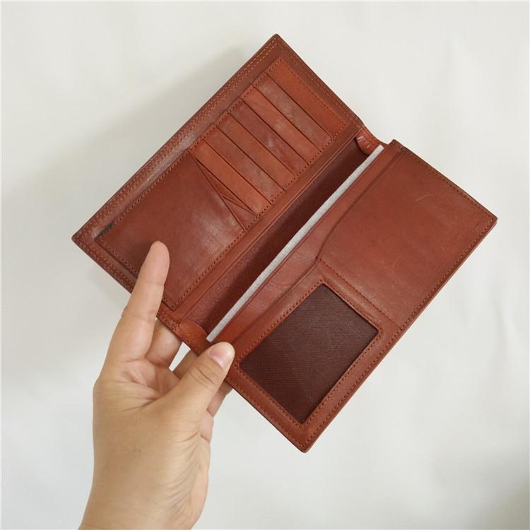 Handmade Leather Mens Clutch Wallet Cool Leather Wallet Long Phone Wal –  imessengerbags