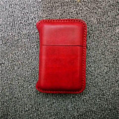 Handmade Leather Mens 14pcs Cigarette Holder Case Cool Custom Cigarette Case for Men - imessengerbags