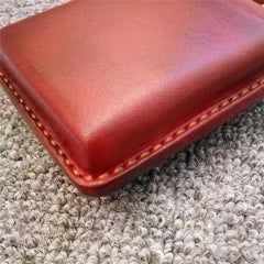 Handmade Leather Mens 10pcs Cigarette Holder Case Cool Custom Cigarette Case for Men - imessengerbags