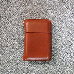 Handmade Leather Mens 14pcs Cigarette Holder Case Cool Custom Cigarette Case for Men - imessengerbags