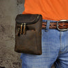 Leather Belt Pouch Mens Small Cases Waist Bag Hip Pack Belt Bag Fanny Pack Bumbag for Men - imessengerbags