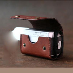 Cool Leather Mens IQOS Cigarette Case With Belt Clip IQOS Holder Belt Loop for Men - imessengerbags