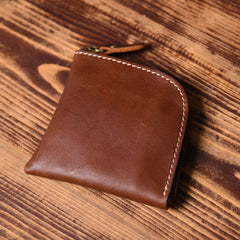 Handmade Leather Mens Cool Wallet Men Slim Wallets Front Pocket Wallet for Men - imessengerbags