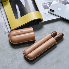 Cool Green Leather Mens 2pcs Cigar Case Cool Custom Leather Cigar Case for Men - imessengerbags