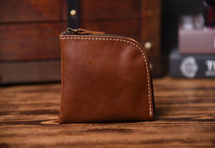 Handmade Leather Mens Cool Wallet Men Slim Wallets Front Pocket Wallet for Men - imessengerbags