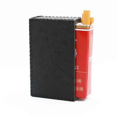 Handmade Black Leather Cigarette Holder Mens Cool Cigarette Holder Case for Men - imessengerbags