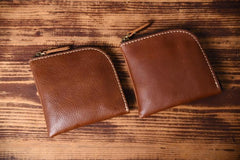 Handmade Leather Mens Cool Wallet Men Slim Wallets Front Pocket Wallet for Men - imessengerbags