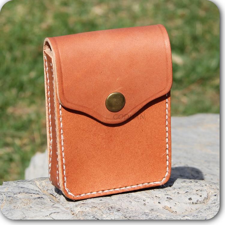 Cool Leather Mens Cigarette Case with Belt Loop Cigarette Holder for Men - imessengerbags