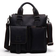 Handmade Leather Mens Cool Messenger Bag Work Bag Satchel Bag Briefcase Bag for men - imessengerbags
