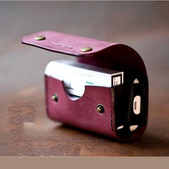 Cool Leather Mens IQOS Cigarette Case With Belt Clip IQOS Holder for Men - imessengerbags