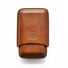 Cool Green Leather Mens 3pcs Cigar Case Cool Custom Leather Cigar Case for Men - imessengerbags