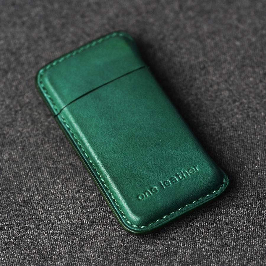 Handmade Green Leather Womens 5pcs Cigarette Holder Case Cool Custom Cigarette Case for Women - imessengerbags