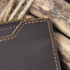 Handmade Leather Mens Cool Long Leather Wallet Passport Wallet Travel Wallet for Men - imessengerbags